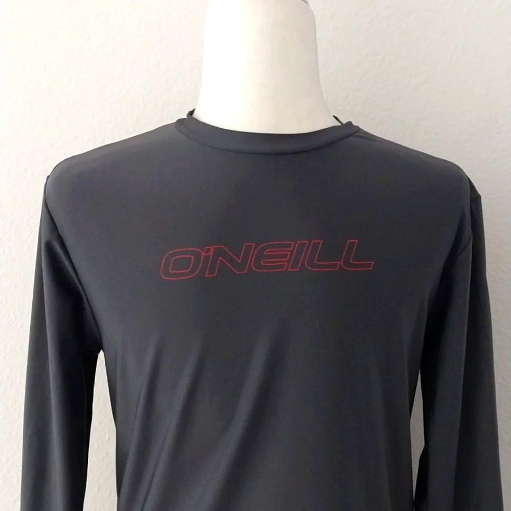O'niell Kid's Gray Logo Rashguard size 18